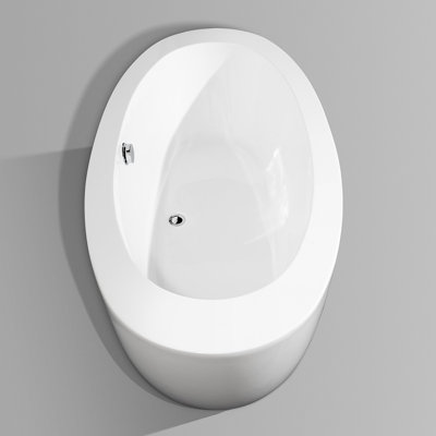 Wyndham Collection UVA 71" x 35" Soaking Bathtub