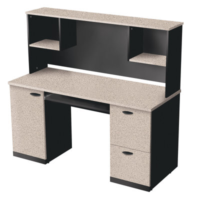 Bestar Hampton 60" W Credenza and Hutch