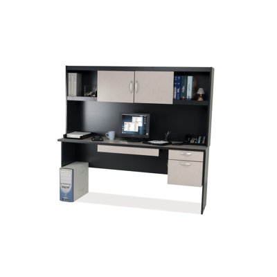 Bestar In Space Credenza with Hutch
