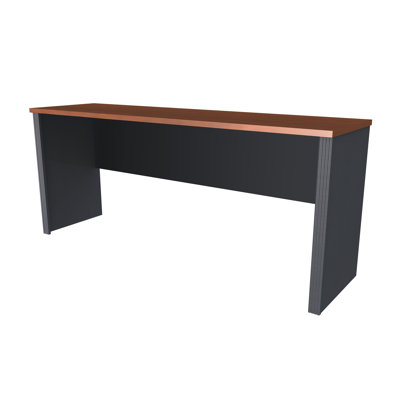Bestar Prestige + Credenza in Bordeaux and Graphite