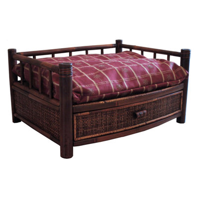 Tropical Island Bamboo Pet Bed