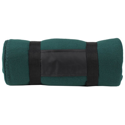 Picnic At Ascot Fleece Blanket with Carrier in Royal Blue