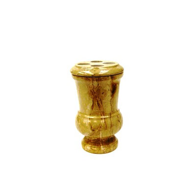 Tooth Brush Holder in Sahara Beige Marble