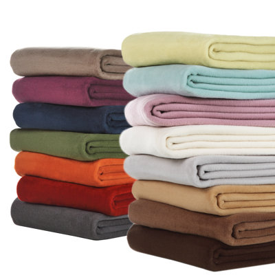 Bocasa Blankets Woven Microfiber Throw Blanket in Chocolate