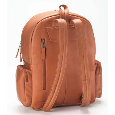 Clava Leather Vachetta Multi-Pocket Backpack in Black