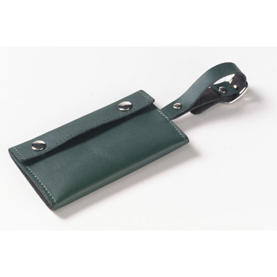 Clava Leather Wrap-Around Luggage Tag 
