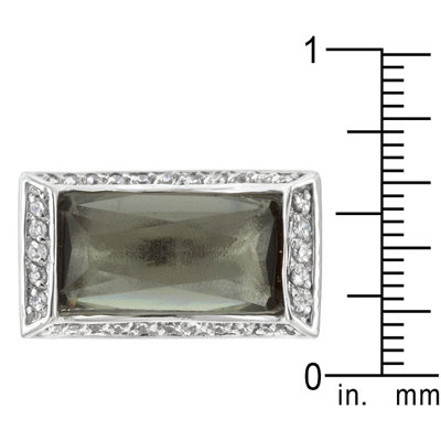 J Goodin Clear Cubic Zirconia Ivy Cradle Cocktail Ring