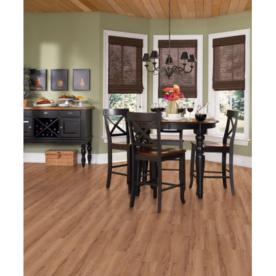 Congoleum DuraPlank II 4-1/2" x 36" Western Maple Vinyl Plank in Butternut