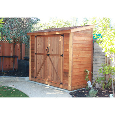 Outdoor Living Today SpaceSaver Wood Lean-To Shed