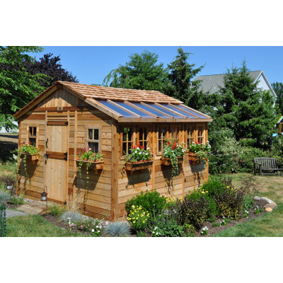 Outdoor Living Today Sunshed Wood Garden Shed