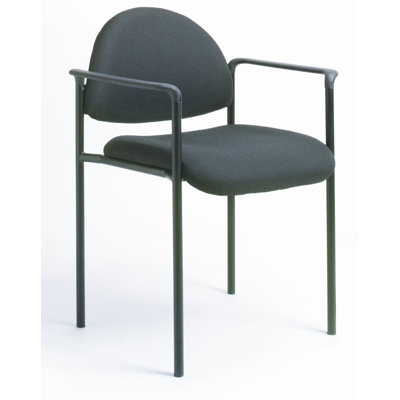 Boss Office Products Contemporary Style Stackable Chair with Arms