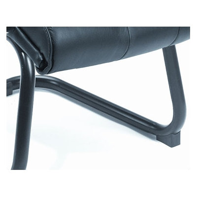 Boss Office Products Leather Guest Chair with Upholstered Armrests