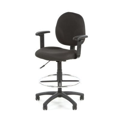 Boss Office Products Height Adjustable Drafting Stool with Footring