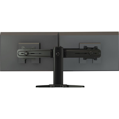 Crimson AV Dual Side by Side Monitor Desktop Stand