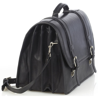 Aston Leather Quad Compartment Briefcase