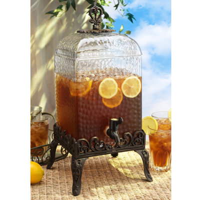 De Paris Hammered Glass Drink Dispenser