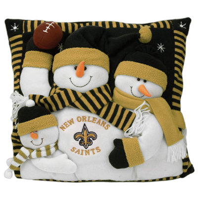 SC Sports NFL 18" Snowman Family Pillow