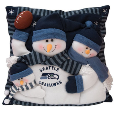 SC Sports NFL 18" Snowman Family Pillow