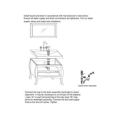 Madeli Sorrento 39" Bathroom Vanity Set in Espresso