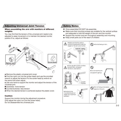 Cotytech Long Reach LCD Monitor Arm with Wall box