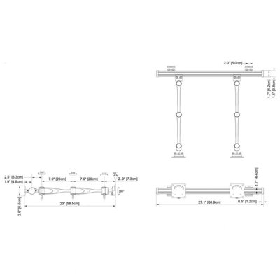 Cotytech Wall Mount for Two Monitors Double Arm