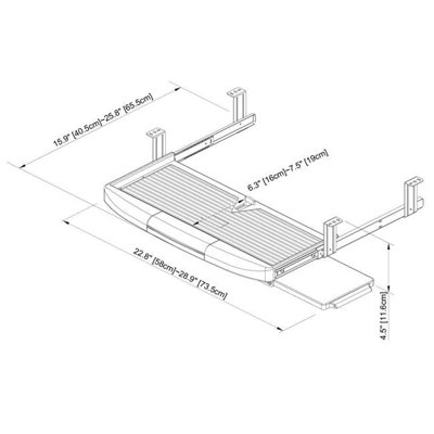 Cotytech Keyboard Mouse Tray