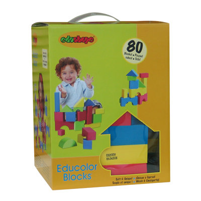 edushape Educolor Toy Blocks Set