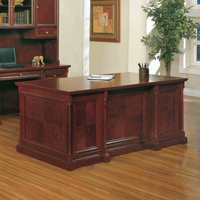 Absolute Office Birmingham Executive Desk with Center Drawer