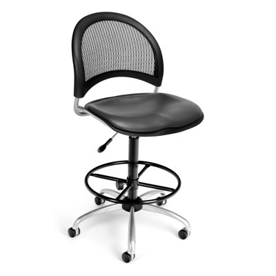 OFM Height Adjustable Swivel Stool with Gas Lift