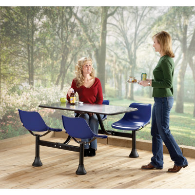 OFM Group/Cluster Table and Chairs Picnic Table with Stainless Steel Top