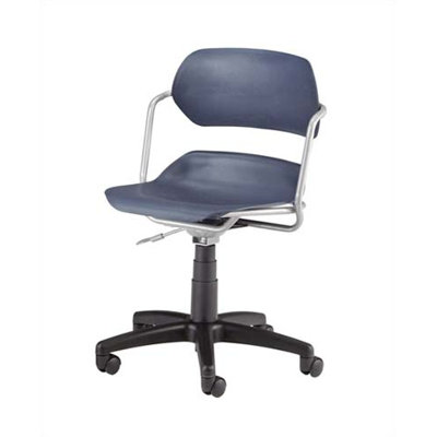 OFM Plastic Armless Swivel Office Chair with Swivel