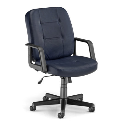 OFM Low-Back Leather Executive Conference Chair with Arms