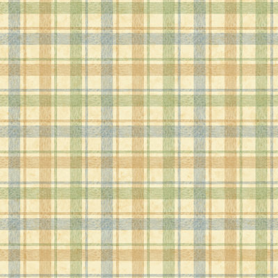 York Wallcoverings York Kids IV Woven Plaid Wallpaper