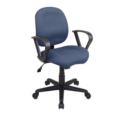 Office Star Products Sculptured Mid-Back Task Chair with Arms