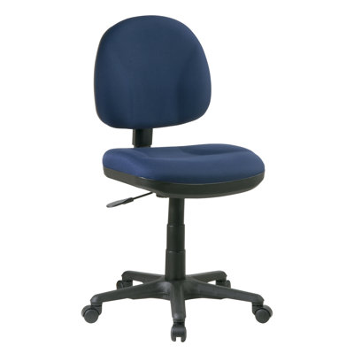 Office Star Products Sculptured Low-Back Task Chair without Arms