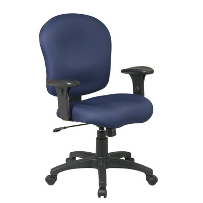 Office Star Products Sculptured Mid-Back Task Chair with Arms