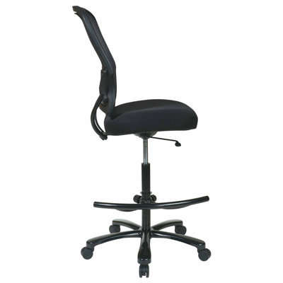 Office Star Products Height Adjustable Drafting Chair with Footring