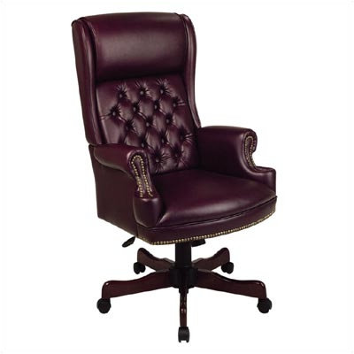 Office Star Products Deluxe High-Back Executive Chair with Arms