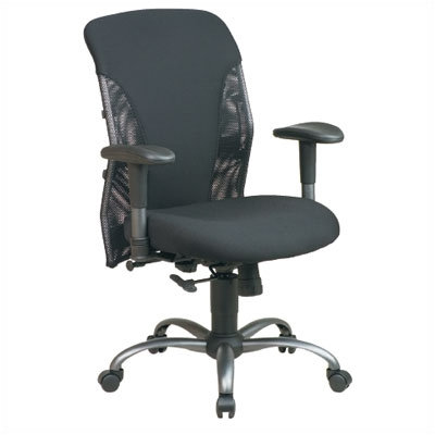 Office Star Products Mesh Mid-Back Office Chair with Arms