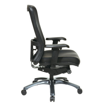 Office Star Products ProGrid High Back Leather Chair