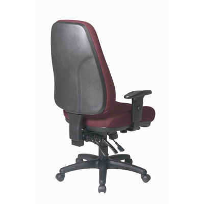 Office Star Products Worksmart High-Back Office Chair with 2-Way Adjustable Arms