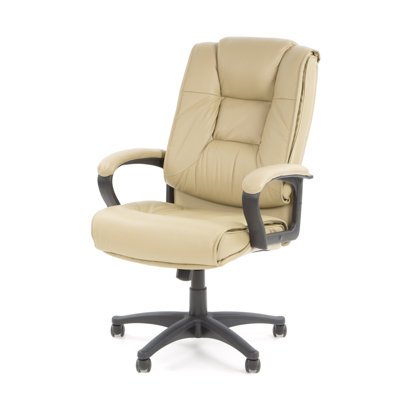 Office Star Products Deluxe High-Back Leather Executive Chair