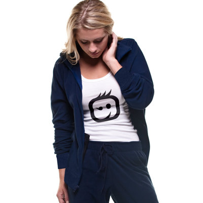 Wonderwink Cotton Fleece Zip Front Jacket
