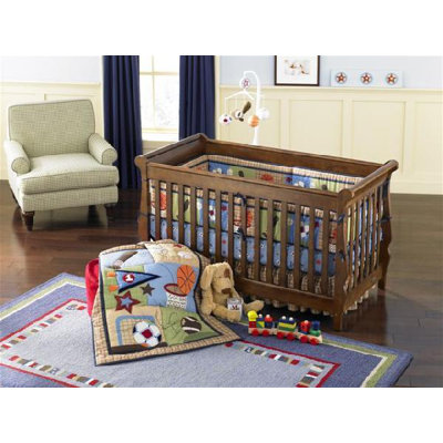 Triboro Just Born 4 Pieces Crib Bedding Set