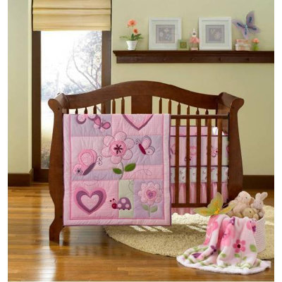 Triboro Just Born 4 Pieces Crib Bedding Set