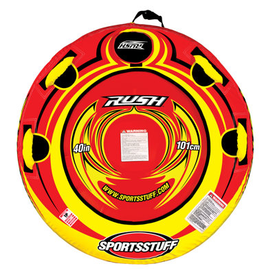 Swim Time Rush 40" Snow Tube in Yellow and Red