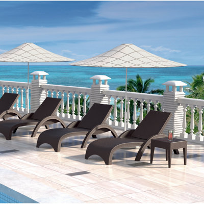 Compamia Miami Resin Wickerlook Chaise Lounge