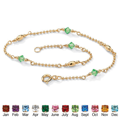 Palm Beach Jewelry Birthstone Beaded Ankle Bracelet