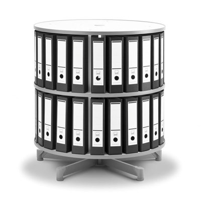 Empire Office Solutions Spin-N-File 2-Tier Rotary Binder Storage Carousel