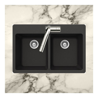 Alive Series Topmount 50/50 Double Bowl Sink